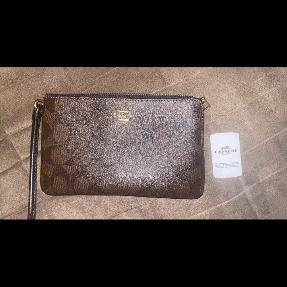 Coach Double Zip Wristlet